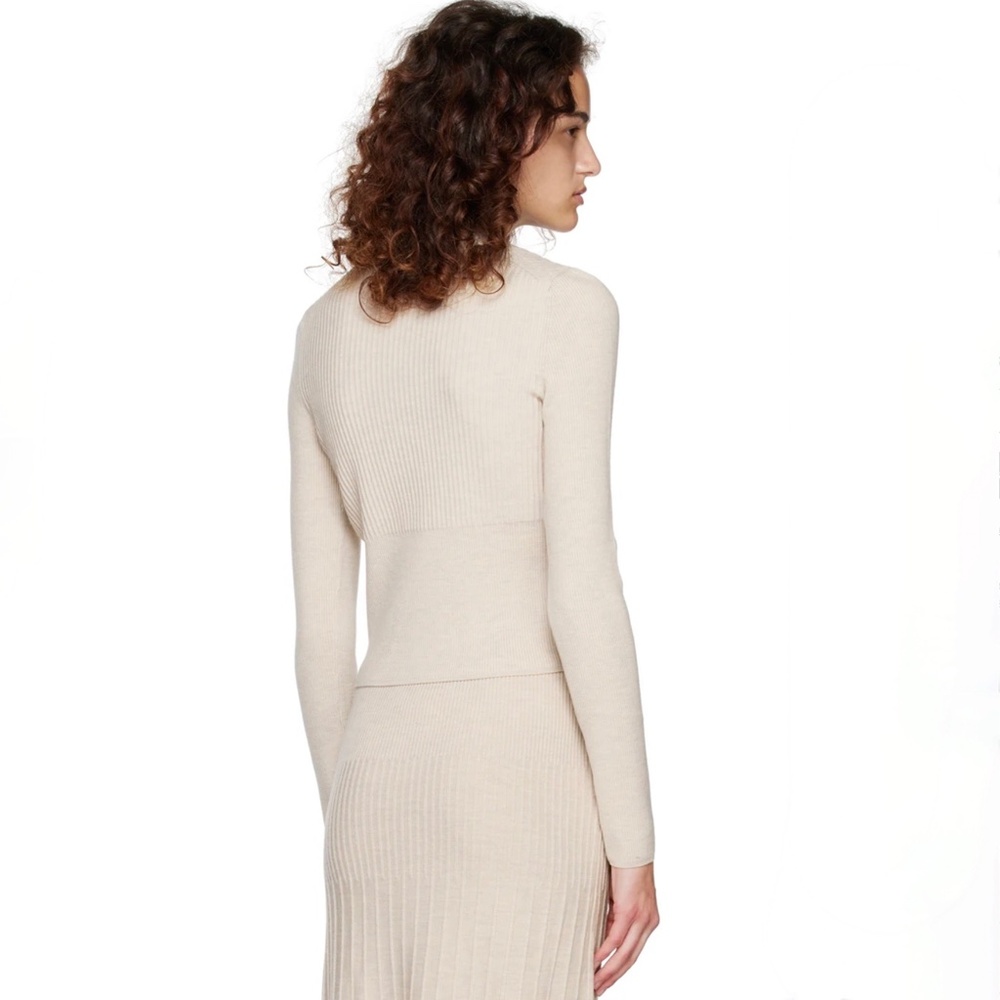 JOSEPH Fine Merino Rib Cardigan - Picture 5 of 9